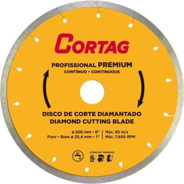 Imagem de Disco de Corte Diamantado, 200 mm, Profissional Premium, Cortag OstenV