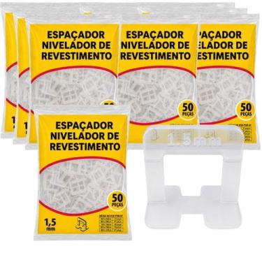 Imagem de Kit 500 Espaçador De Piso Porcelanato Clips Niveladores Cerâmica Azule