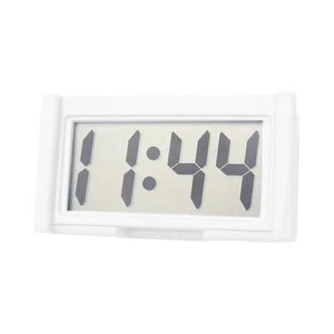 Imagem de Relógio Digital Mini De Tela Grande 4 Cores Autoadesivo Para Painel De