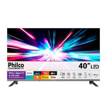 Imagem de Smart TV Philco P40CRA 40" Full HD DLED Roku TV HDR10 Dolby Audio Cinza Bivolt