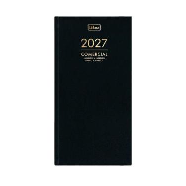 Imagem de Agenda 2027 Tilibra Costurada Executiva Diária Comercial 123x275mm 208