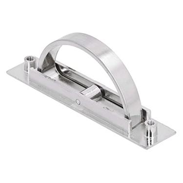 Imagem de Garosa alça de gaveta escondida 180 ° peças de alça de puxar embutidas rotativas modernas alça de puxar embutida para armário de armário tatami, maçaneta da porta