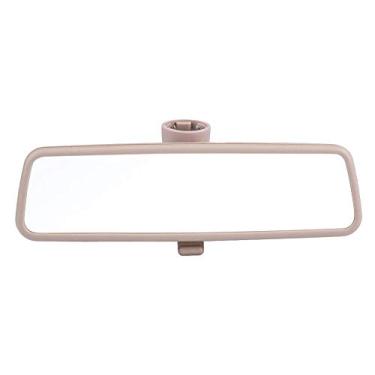 Imagem de KIMISS Espelho retrovisor interior do carro, para B5 para MK4 1999-2004, 1 peça clipe grande angular no espelho retrovisor interno elimina o ponto cego 3B0857511G (bege)