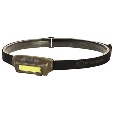 Imagem de Lanterna frontal de LED recarregável de 180 lúmens Streamlight 61706 Bandit com cabo USB, presilha para chapéu e alça elástica, LEDs brancos/vermelhos, coiote