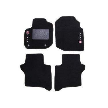 Imagem de Kit Tapete Carpete Honda City 2009 Até 2014 Preto