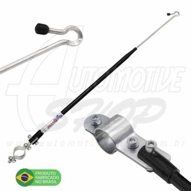 Imagem de Antena Corta Pipa Moto Retrátil Guidao Aço Inox Prata M1PT
