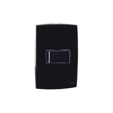 Imagem de Conjunto Interruptor Pulsador Minuteria Preto Force Line