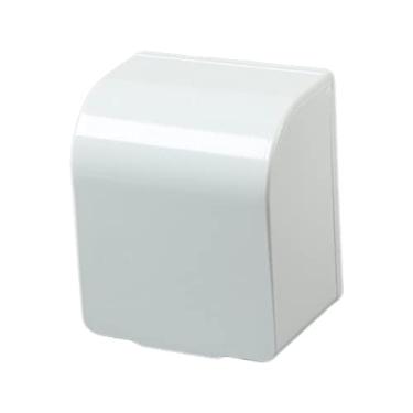 Imagem de Capa protetora de tomada à de intempéries organizador protetor para tomada elétrica de parede de, BRANCO