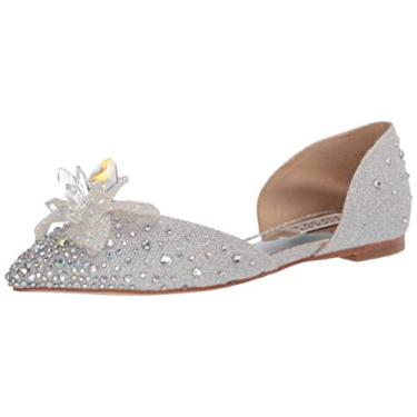 Imagem de Badgley Mischka Mocassim feminino Haddie, Prata, 34