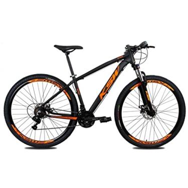 Imagem de Bicicleta Aro 29 KSW 24v Freio Hidraulico Câmbios Index Suspensão C/Trava - Preto/Laranja 17