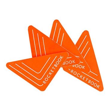 Imagem de Rocketbook Beacons – Digitalize seu quadro branco – Adesivos reutilizáveis para carregar suas notas de quadro branco para a nuvem (pacote com 3)