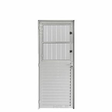 Imagem de Porta Postigo 2.10 x 0.80 Aluminio Branco Lado Direito - Hale