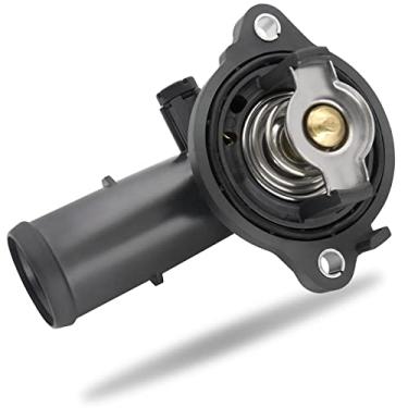 Imagem de 5184651AH Caixa de termostato para Jeep Wrangler 2011-2015 Dodge Durango 2011-2020 Jeep Grand Cherokee 2012-2018 Jeep Wrangler, termostato de refrigeração do motor substitui # 05184651AF, 902-852,5184651AG,51AG,51846,51AG,5184646,51AG,51846,51AG,51846,51AG,51846,51846,51AG,51851AF,5 184655AD
