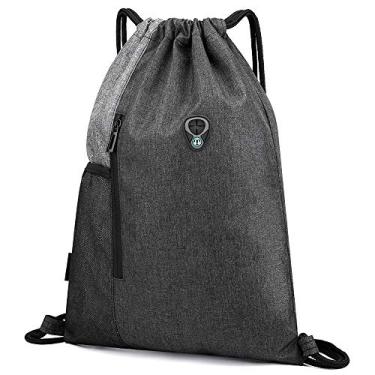 Imagem de Tingpai Saco de ginásio com fones de ouvido Ja Co ão Mochila Resistente à água Balde Bag Balde Saco leve pa adultos e adolescentes Crianças