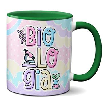 Imagem de Caneca Biologia Profissão Bióloga Profissional Presente (Verde)