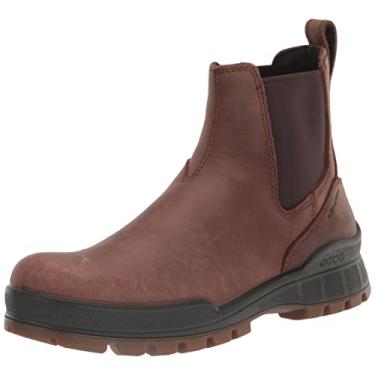 Imagem de ECCO Bota masculina Track 25 Hydromax resistente à água Chelsea, Castanho cacau nobuck, 11-11.5