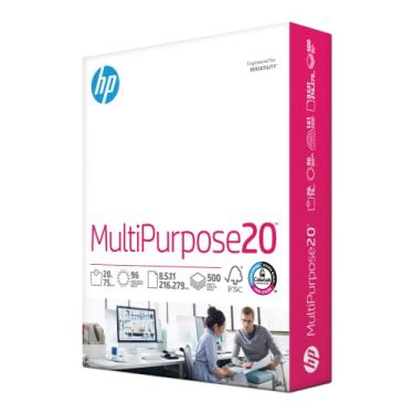 Imagem de HP Papel para impressora | Papel de 8,5 x 11 | Multiuso 9 kg | 1 resma - 500 folhas | 96 brilhantes | Feito nos EUA - Certificado FSC | 112000PR