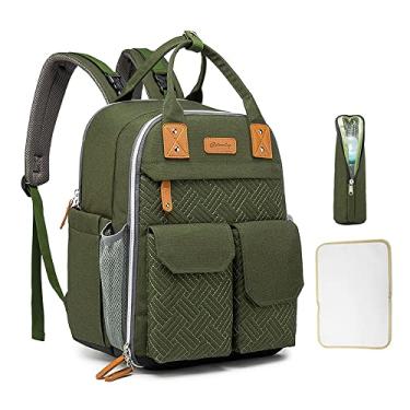 Imagem de Mochila de Maternidade para bebês multifuncional de grande capacidade portátil Bolsa Maternidade Minimalista Mancro Bolsa de fraldas