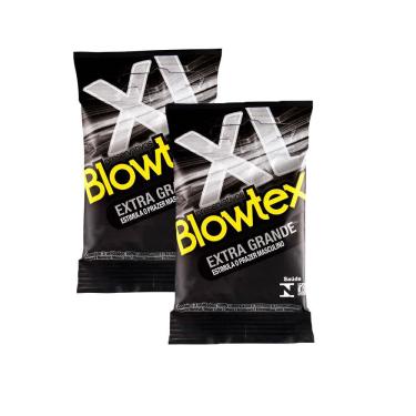 Imagem de Kit 2 Pacotes Preservativo Blowtex Extra Grande C/ 3 Unidades Cada