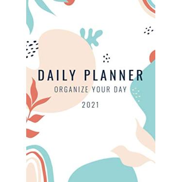 Imagem de 2021 Colorful Daily Planner with Tabs A4 (8.3"x11.7") | Easy to Use Hardcover Agenda Organizer Book | One Page per Day | Modern Design, Colorful, Goals, To Do List