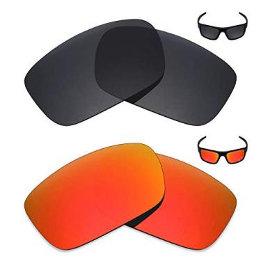 Imagem de 2 pares de lentes polarizadas de substituição da Mryok para óculos de sol Oakley Drop Point – Opções