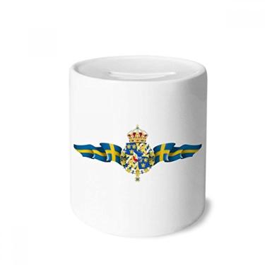 Imagem de DIYthinker Porta-moedas de cerâmica com símbolo nacional da Suécia, porta-moedas