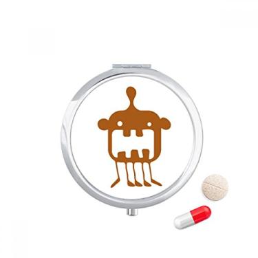 Imagem de Estojo de comprimidos alienígena monstro alienígena com bolso para remédios