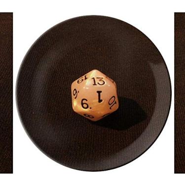 Imagem de Prato de foto de dados de jogos branco decorativo de porcelana Salver louças de jantar