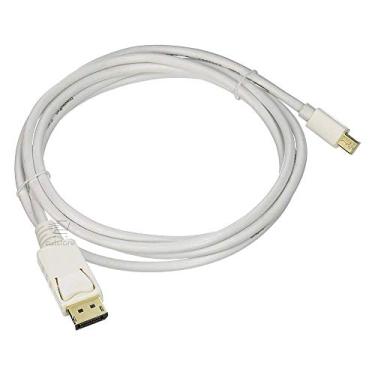 Imagem de Cabo Conversor Mini Displayport X Displayport 1,8 Metros Macho x Macho Branco F3 CB-MNDP