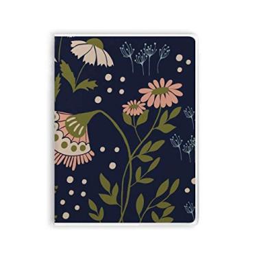 Imagem de Caderno de tinta de plantas com flores selvagens, capa macia para diário