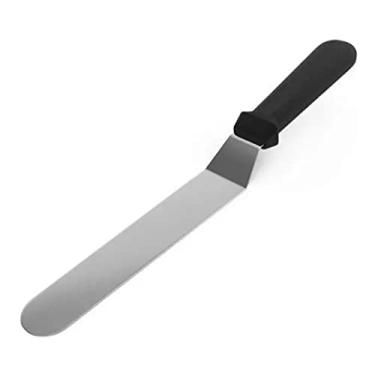 Imagem de Espátula Para Alisar Bolo Com Curva Linha Color Preto 23m Profissional