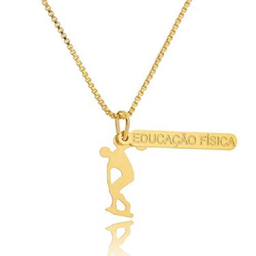 Imagem de Colar Profissão Educação Física - Semijoia Banhada a Ouro 18K Lua Mia Joias