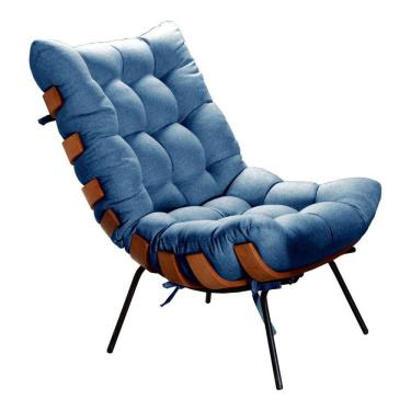 Imagem de Poltrona Decorativa Costela de Adão Botonê Sala Varanda Recepção