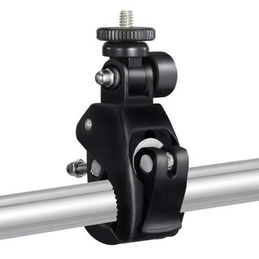 Imagem de Super grampo de câmera SUPON com cabeça de 1/4" - 20 fios compatível com monitor LCD, câmeras DSLR, DVD, luz de flash, pano de fundo de estúdio, bicicleta, suportes de microfone, suportes de música, tripé, motocicleta, barra de haste