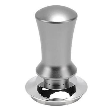 Imagem de QANYEGN Tamper De Café, Martelo De Prensa Manual, Prensa De Base Plana De Aço Inoxidável Para Borra De Café Acessório Para Máquinas De Barista(51mm-prata)