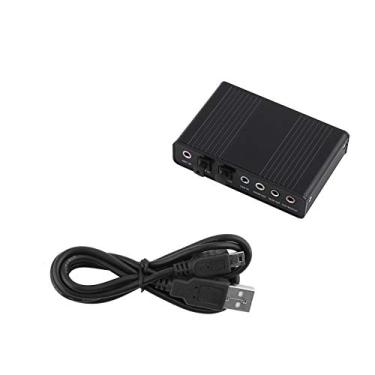 Imagem de Adaptador De Placa De Som Externa USB De 6 Canais Com SPDIF óptico, Plug And Play