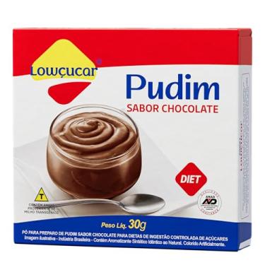 Imagem de Lowcucar Pó Para Preparo Pudim Chocolate Cartucho 30G