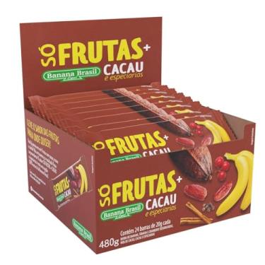 Imagem de Banana Brasil Barra Só Frutas E Cacau E Especiarias Com 24 Unidades De 20G