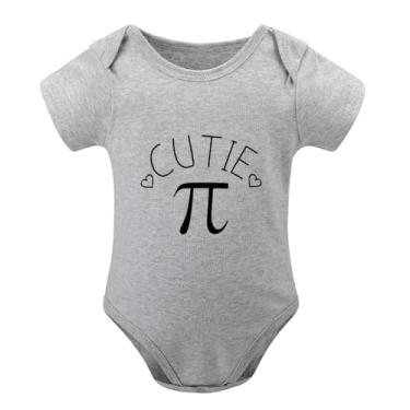 Imagem de SHUYINICE Macacão fofo fofo para meninos e meninas macacão de uma peça, Cinza, 3-6 Months