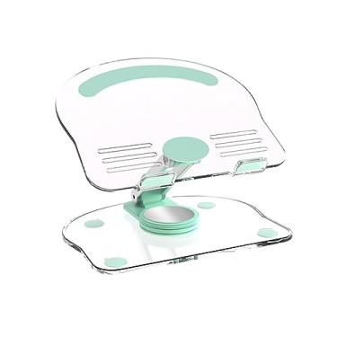 Imagem de NATEFEMIN Suporte para tablet com rotação de 360° para mesa ajustável suporte dobrável transparente para pessoas preguiçosas suporte plano Ffr 4,7-13 polegadas telefone