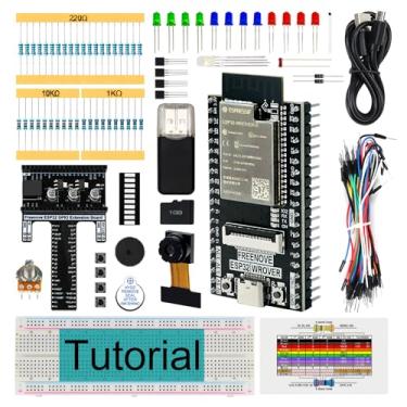 Imagem de Freenove Basic Starter Kit para ESP32-WROVER (incluído) (compatível com Arduino IDE), câmera integrada sem fio, Python C, tutorial detalhado de 412 páginas, 141 itens, 61 projetos