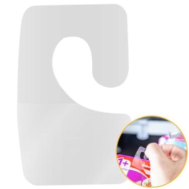 Imagem de NEOBRASIL - Hang Tab Flex Gancho Adesivo - Expositor para Loja, Gancho Expositório, Adesivo para Organização, Prateleiras e Gancheira - PET Reciclável - Transparente - Suportam 350gr - 500un