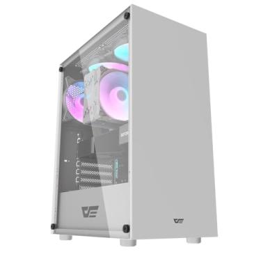 Imagem de Gabinete Gamer Aigo DarkFlash DK100 | Mid-Tower | Lateral de Vidro | Branco | DK100-WH