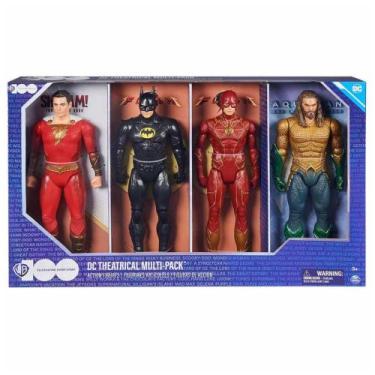Imagem de Pack 4 Bonecos De 30cm - Batman, Flash, Shazam E Aquaman - 78995736338