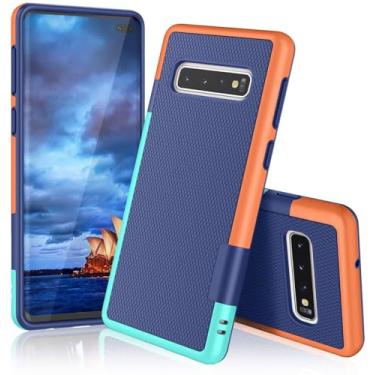 Imagem de Ultra fino híbrido de 3 cores para Samsung Galaxy Note 10 10 9 8 Galaxy S10 S10e S10 S9 S8 S7 S6 S10 Plus S7/S6 Capa de TPU macia, azul, para Galaxy S8 Plus