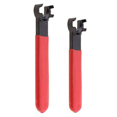 Imagem de YAKAMOZ 2 peças ER16 ER20 M Chave inglesa de mandril tipo pinça com alça antiderrapante para fresadora de porca de aperto ER16M ER20M Ferramentas de suporte de mandril de torno
