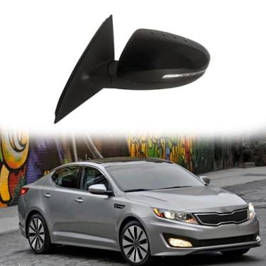 Imagem de Espelhos de porta do lado do motorista aptos para KIA K5 2011-2015 acessórios para espelho retrovisor do carro conjunto de espelho lateral ajuste de lente elétrica, seta