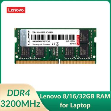 Imagem de Lenovo DDR4 3200MHz 8GB 16GB 32GB Laptop RAM 260pin SO-DIMM Memória para Notebook Laptop Ultrabook