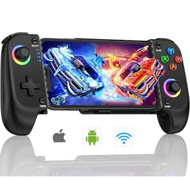 Imagem de Mobile Game Cntroller for iphone/Adroid, Wireless Phone Controller with Phone Case Support, RGB Gaming Controller Support Xbox Game Pass, PlayStation, Steam Link, Call of Duty, Roblox, Minecraft