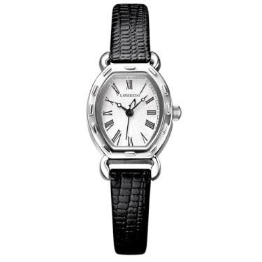 Imagem de NN BEN NEVIS Relógio feminino elegante pulseira de couro lichia, relógio de pulso quadrado criativo moderno, relógio analógico, presentes de aniversário/casamento para mulheres/meninas, 02 -